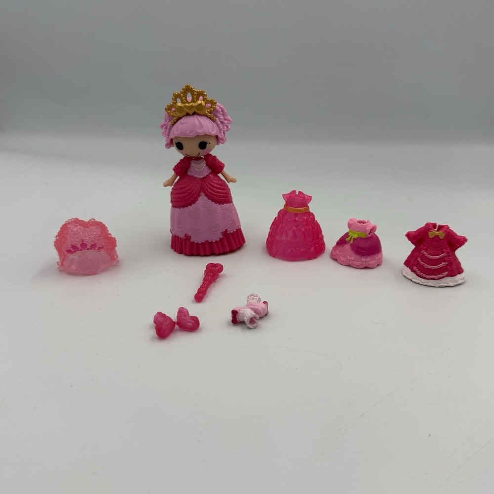 Rare: Mini Lalaloopsy  Princess  Jewel Sparkles Doll. Before And After COMPLETE